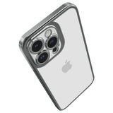 Spigen iPhone 14 Pro Max -suojakuori Optik Crystal Chrome Gray