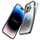 Spigen iPhone 14 Pro Max -suojakuori Optik Crystal Chrome Gray
