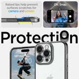 Spigen iPhone 14 Pro Max -suojakuori Optik Crystal Chrome Gray
