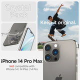 Spigen iPhone 14 Pro Max -kuori näytönsuojalla, Crystal Pack, kristallinkirkas