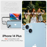 Spigen iPhone 14 Plus -suojakuori Optik Crystal Chrome Gray
