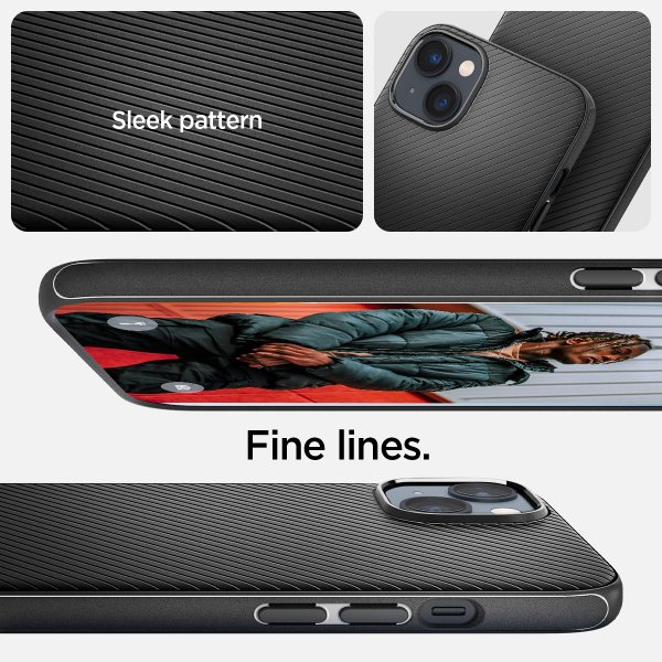 Spigen iPhone 14 Plus -suojakuori Mag Armor MagFit Matta Musta