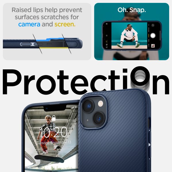 Spigen iPhone 14 Plus -suojakuori, Mag Armor MagFit Navy Blue