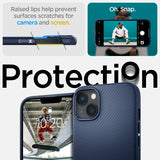 Spigen iPhone 14 Plus -suojakuori, Mag Armor MagFit Navy Blue