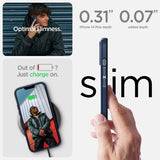 Spigen iPhone 14 Plus -suojakuori, Mag Armor MagFit Navy Blue