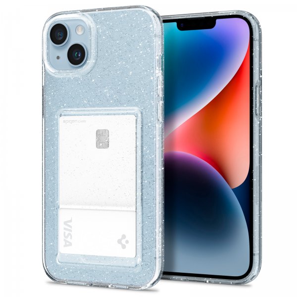 Spigen iPhone 14 Suojakuori Crystal Slot Glitter Crystal Quartz