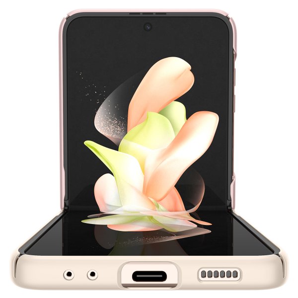 Spigen Samsung Galaxy Z Flip 4 AirSkin -suojakuori, Cotton Pink