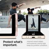 Spigen Samsung Galaxy Z Flip 4 AirSkin -suojakuori, Cotton Pink