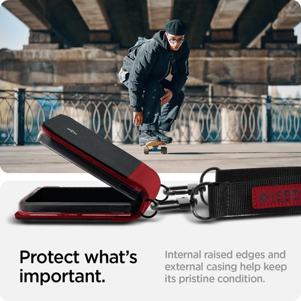 Spigen Samsung Galaxy Z Flip 4 -kuori Compoty Ladybug