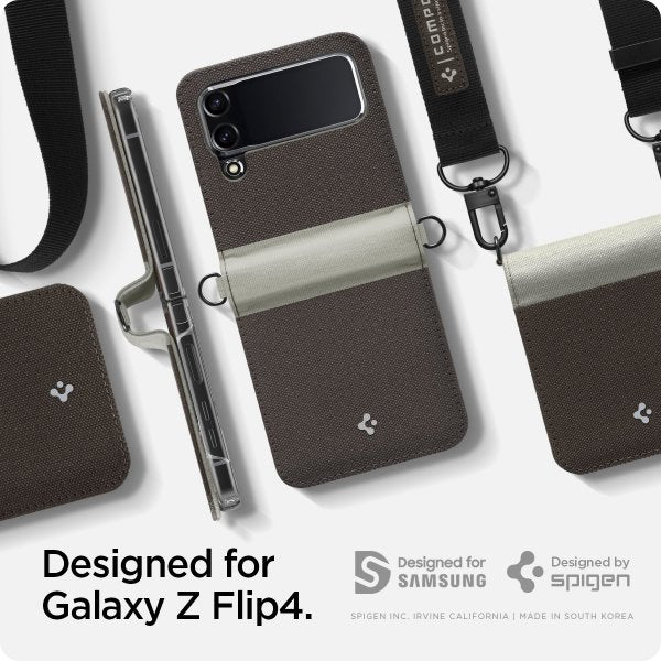 Spigen Samsung Galaxy Z Flip 4 Kuori Compoty Tan