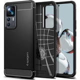Spigen Xiaomi 12T/12T Pro Kuori Rugged Armor Mattamusta