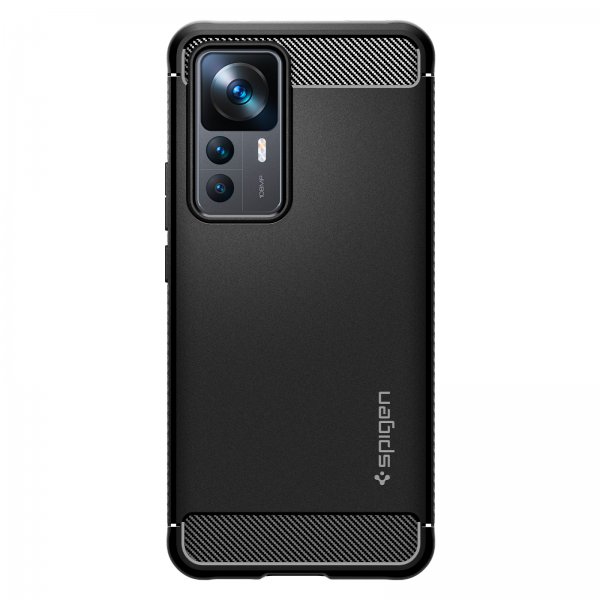 Spigen Xiaomi 12T/12T Pro Kuori Rugged Armor Mattamusta