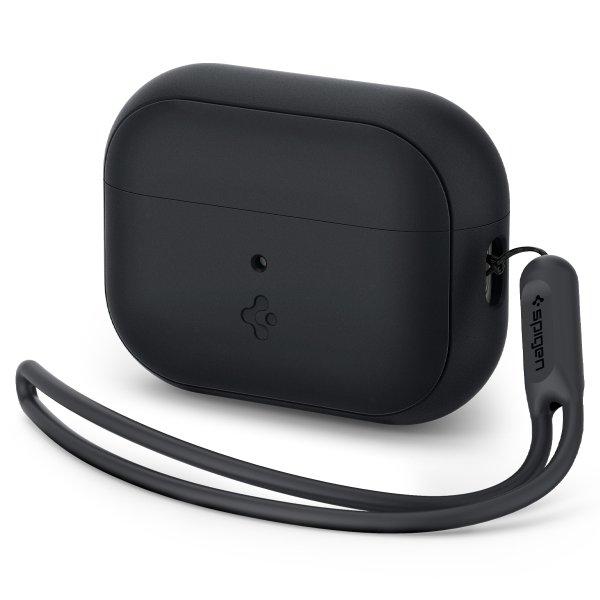 Spigen AirPods Pro 2 -kuori, Silicone Fit, musta