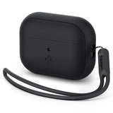 Spigen AirPods Pro 2 -kuori, Silicone Fit, musta