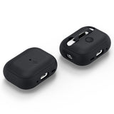 Spigen AirPods Pro 2 -kuori, Silicone Fit, musta