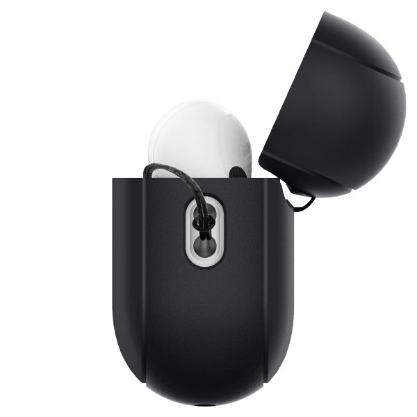 Spigen AirPods Pro 2 -kuori, Silicone Fit, musta