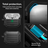 Spigen AirPods Pro 2 Tough Armor MagSafe -kuori, musta
