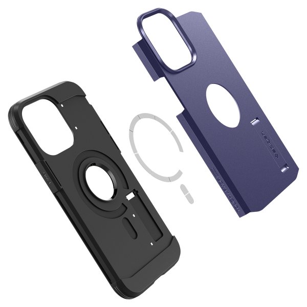 Spigen iPhone 14 Pro Max -suojakuori Tough Armor MagFit Deep Purple