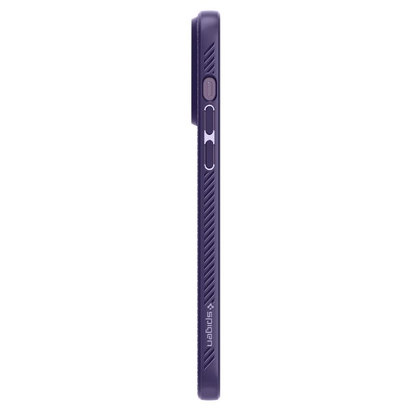 Spigen iPhone 14 Pro -kuori Liquid Air Deep Purple