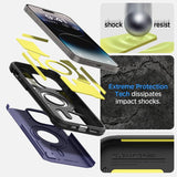 Spigen iPhone 14 Pro -suojakuori Tough Armor MagFit Deep Purple