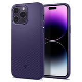 Spigen iPhone 14 Pro Max -kuori Mag Armor MagFit Deep Purple
