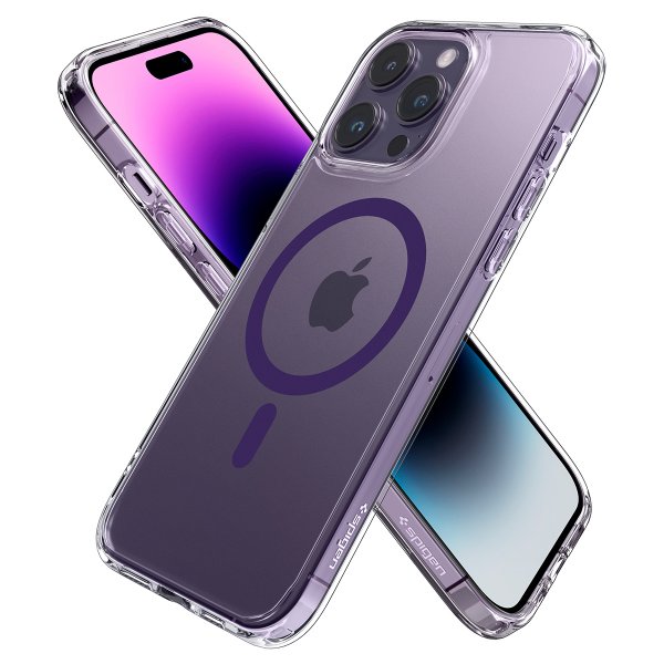 Spigen iPhone 14 Pro -suojakuori Ultra Hybrid MagFit Deep Purple