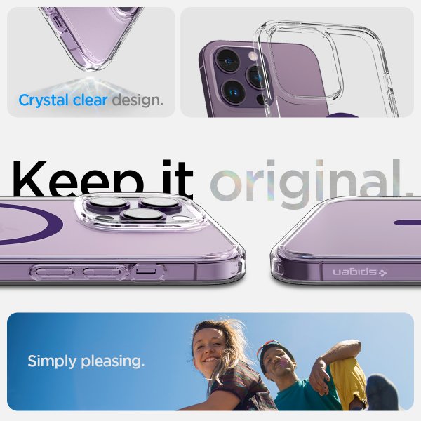 Spigen iPhone 14 Pro -suojakuori Ultra Hybrid MagFit Deep Purple