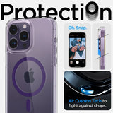 Spigen iPhone 14 Pro -suojakuori Ultra Hybrid MagFit Deep Purple