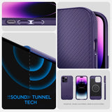 Spigen iPhone 14 Pro -suojakuori Mag Armor MagFit Deep Purple