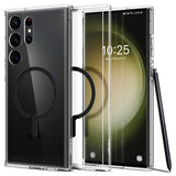 Spigen Samsung Galaxy S23 Ultra kuori Ultra Hybrid OneTap Ring MagSafe Musta