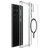 Spigen Samsung Galaxy S23 Ultra kuori Ultra Hybrid OneTap Ring MagSafe Musta