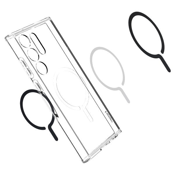 Spigen Samsung Galaxy S23 Ultra kuori Ultra Hybrid OneTap Ring MagSafe Musta