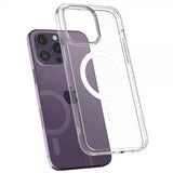 Spigen iPhone 14 Pro -kuori AirSkin Hybrid MagFit, valkoinen