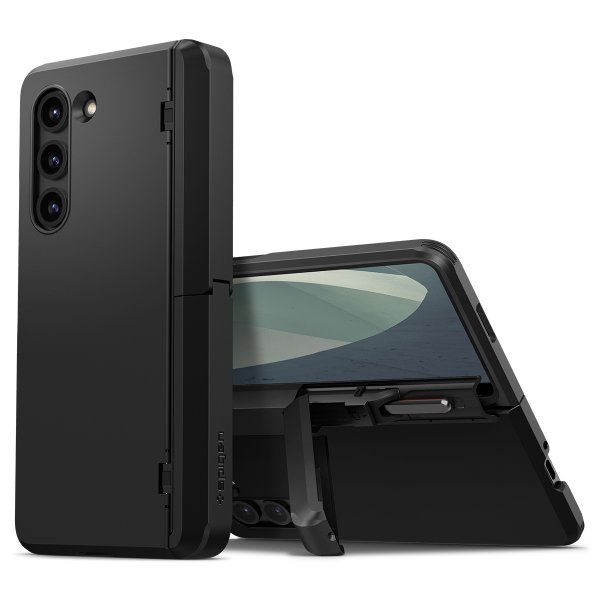 Spigen Samsung Galaxy Z Fold 5 -kuori, Tough Armor Pro P, musta