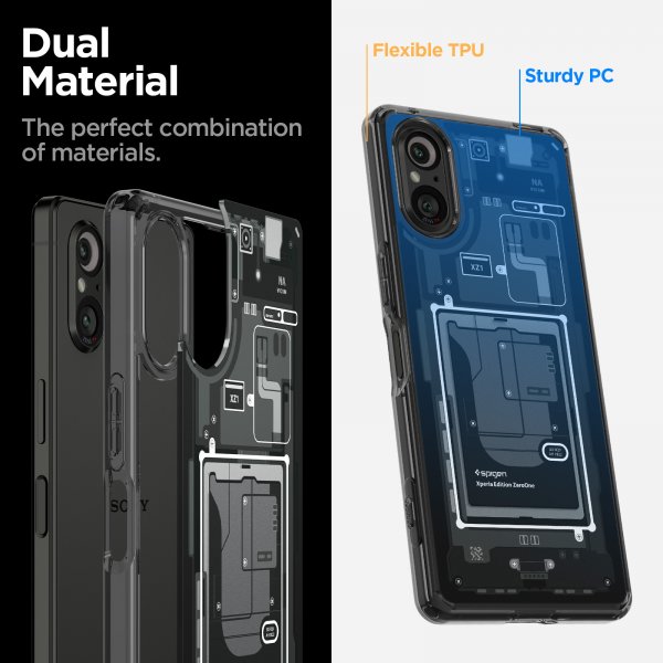 Spigen Sony Xperia 5 V Kotelo Ultra Hybrid Zero One