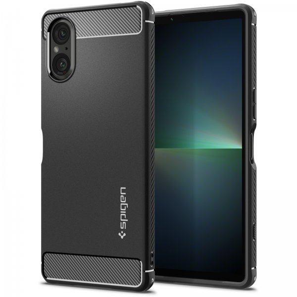 Spigen Sony Xperia 5 V -suojakotelo Rugged Armor Matte Black