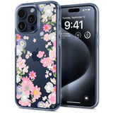 Spigen iPhone 15 Pro -suojakuori Liquid Crystal Blossom