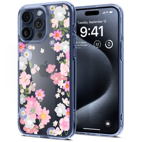 Spigen iPhone 15 Pro Ultra Hybrid Blossom -suojakuori