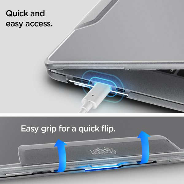 Spigen MacBook Air 15 M2 (A2941)/M3 (A3114) Thin Fit -suojakuori, kirkas