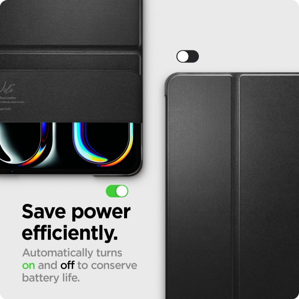 Spigen iPad Pro 13 (M4/M5) -suojakotelo Smart Fold, musta