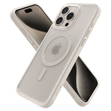Spigen iPhone 15 Pro Max Kuori Ultra Hybrid MagFit Frost Natural Titanium
