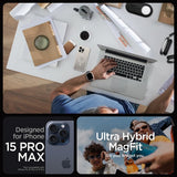 Spigen iPhone 15 Pro Max Kuori Ultra Hybrid MagFit Frost Natural Titanium
