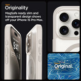 Spigen iPhone 15 Pro Max Kuori Ultra Hybrid MagFit Frost Natural Titanium