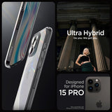 Spigen iPhone 15 Pro Ultra Hybrid Space Crystal -suojakuori