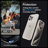 Spigen iPhone 15 Pro Kuori Ultra Hybrid MagFit Frost Natural Titanium