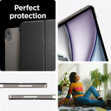 Spigen iPad Air 13 (M2/M3/M4) -suojakotelo Smart Fold, musta