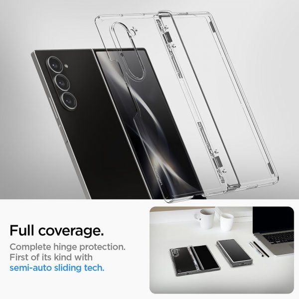 Spigen Samsung Galaxy Z Fold 6 Ultra Hybrid Pro Crystal Clear -suojakuori