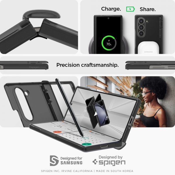 Spigen Samsung Galaxy Z Fold 6 Suojakuori Ultra Hybrid Pro Frost Gray