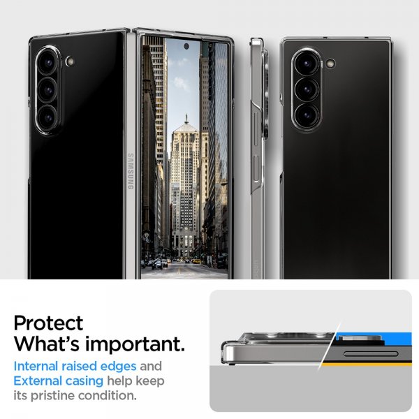 Spigen Samsung Galaxy Z Fold 6 Suojakuori Air Skin Crystal Clear