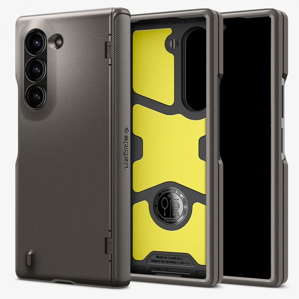 Spigen Samsung Galaxy Z Fold 6 Suojakuori Slim Armor Pro Gunmetal